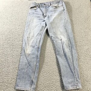 Vintage Levis 550 Jeans Mens 34x32 Light Wash Relaxed Tapered Made USA 90s